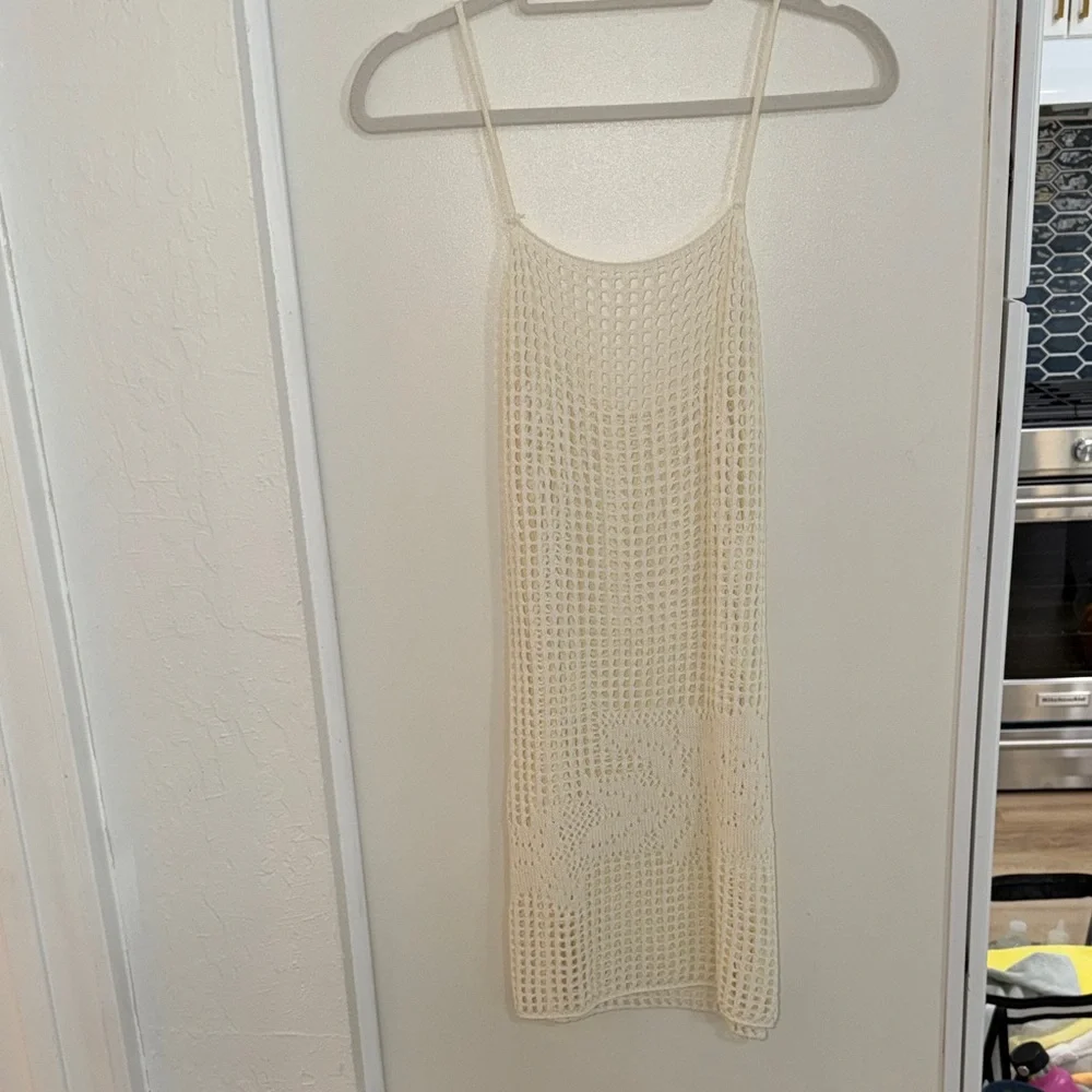 Tiger Mist Ivory Crochet Dress | M - Picture 1 of 7